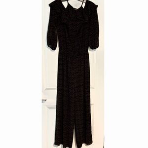 Michael Kors Black Floral Jumpsuit